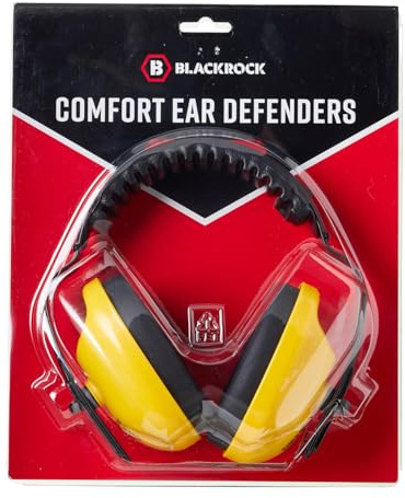 Blackrock Ear Defenders SNR 27db, Erwachsene, Kinder, Kinder, Schießen, Schutzhelm, schalldichter Kapselgehörschutz, Gehörschutz, Gehörschutzausrüstung, Rot, Orange, Herren, Damen, Kopfhörer