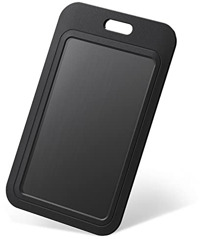 Uniclife Ausweishüllen Verschiebbarer Ausweishalter, schwarz, vertikal, Kunststoff, Schutztasche mit durchsichtigem Fenster, für Ausweis, Kreditkarten, Näherungsschlüsselkarten, Führerscheine, 3 Stück