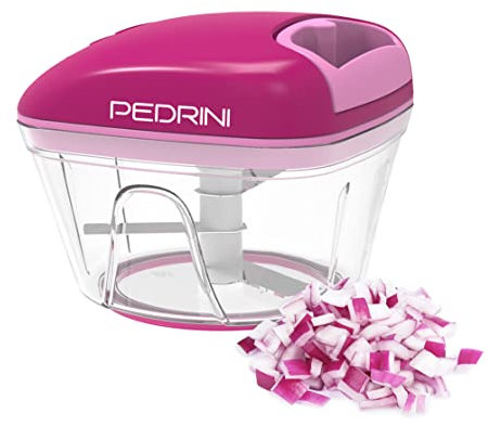 Pedrini tritatutto manuale a corda con 3 lame in acciaio inossidabile