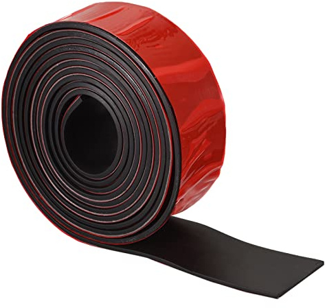 sourcing map Bande Caoutchouc Néoprène Feuille Rouleau, Adhésif Dos Solide 4mm(T) x40mm(W) x3000mm(L), Bricolage Joint étanchéité, Scellage Rembourrage, Réduction Vibration Tapis