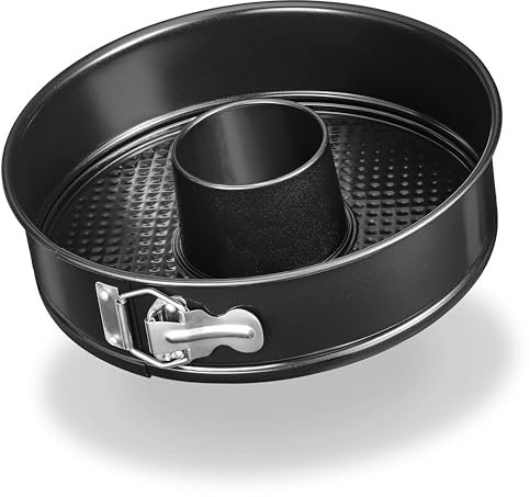 LINFELDT® Springform 26 cm Rund Auslaufsicher + Antihaft - Gemusterter Boden - Tortenform - Backform - Kuchenbackform - Kuchenform
