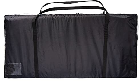 Dura-Tech Clear View Western Saddle Pad Bag Carrier | Color Black | Keeps Horse Gear Organized & Clean | Clear View Panel for Easy Identification | Convenient Name Pocket
