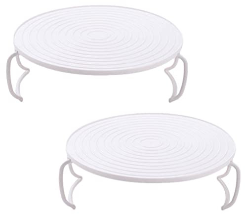Angoily Mikrowellenregal Mit 2 Lagen Kunststoff Doppelschicht Dampfschale Küchenzubehör Zum Stapeln Und Erhitzen Für Mikrowelle 9.25X9.25X3.27 Zoll