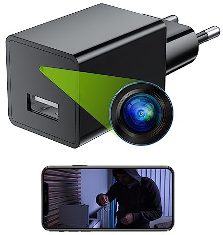 SOSOFRANK Camera Espion 1080P HD Mini Caméra de Surveillance WiFi Interieur sans Fil Enregistrementavec Micro Camera Espion Enregistreur a Distance Discrete Spy Cam Detecteur Mouvement