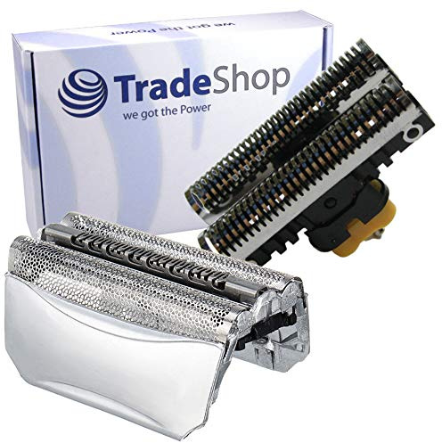 Trade-Shop Kombipack Scherfolie Klingenblock Messer Rasierklinge kompatibel mit Braun 51B 51S für 65751704:Typ 5751-550cc-4 Series 5 C&R 5759 65751703:Typ 5751 - Contour Pro - C&R 5795