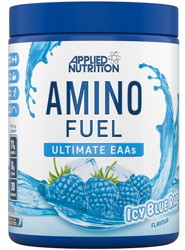 Applied Nutrition Amino Fuel - Amino Acids Supplement, EAA Essential Amino Acids Powder, Muscle Fuel & Recovery (390g - 30 Servings) (ICY Blue Raz) (New)