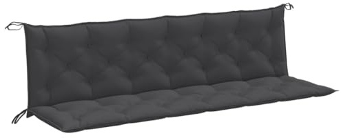 vidaXL Gartenbank-Auflagen 2 STK. Melange Anthrazit 200x50x7 cm Stoff