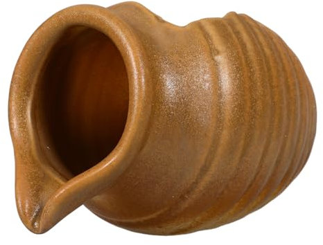 KONTONTY Vintage Keramikgefäß Zirkulierender Wasserfall Springbrunnen Innenhof Dekor Natürlicher Wasserlauf Entspannend Keramik Springbrunnen Dekoration