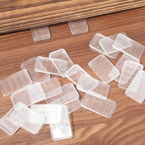 24 Stück Nivellierkeile Möbel, Transparent Toilettenkeile Türkeil Tischkeile zum Nivellieren Stapelbar Möbelkeile Wasserwaagenkeile für Möbel Türen Schuppen Schränke Fenster