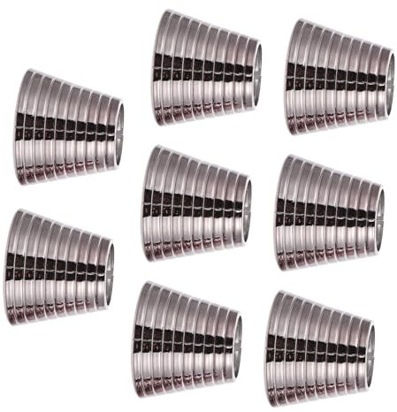 FRCOLOR 8 Stück Pferdeschwanzhalter Haarmanschette Mit Zähnen Metalloptik Schwarz Für Frauen Und Mädchen Party Hochzeiten Geschenk