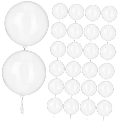 Toyvian 100 Stück Durchsichtige Bobo Luftballons 8 Zoll Langlebiges Tpu Material Wiederverwendbar Party Dekoration Für Geburtstag Und Hochzeit Innen Und Außenbereich Flexibel Und