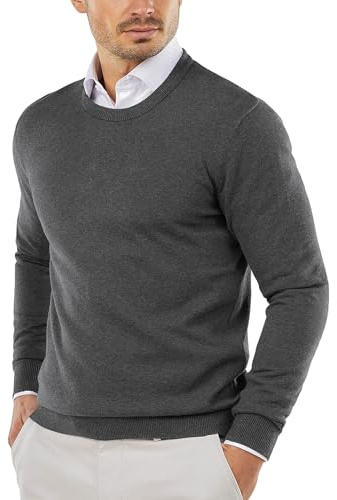 COOFANDY Pull col Rond Homme Pulls Fins légers tricoté Sweats pour vêtements décontractés ou habillés