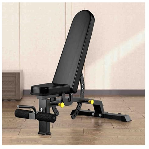 Hantelbank, Verstellbarer Hocker Aus Stahl, Hantelbank For Zuhause, For Garage, Heim-Fitnessstudio-Übung, Belastbar 300 Kg(Black)