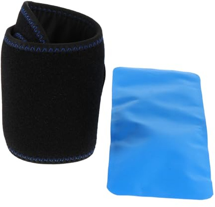 PLAFOPE 2 Stück Wiederverwendbare Gel Kühlpackung für Handgelenk und Fuß mit Nylonbandage Flexibel Beim Einfrieren für Sportverletzungen und Erste Hilfe