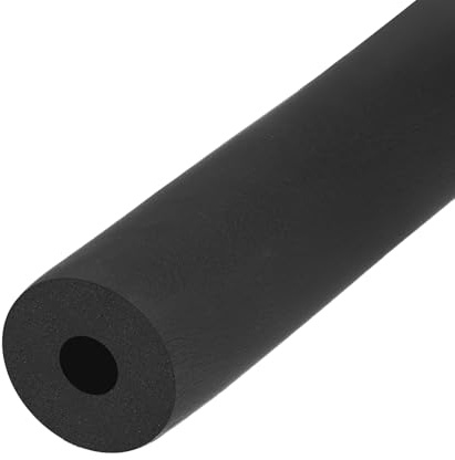 M METERXITY Pipe Insulation Foam Tube, 13/16(20mm) ID x 0.79(20mm) Thick x 6.6Ft Pipe Cover Wrap Roll, Hollow Pipe Cover for AC Unit/Guitar Stands/Exercise Machine Handle/Roof Rack [Black]