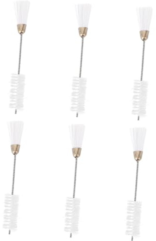 OFFSCH 6pcs Double-Ended Nylon Corner Cleaning Brushes for Sewing Machines Narrow Neck Slots Keyboard Bottle Mouth Home Use Lint and Dust Removal Tools