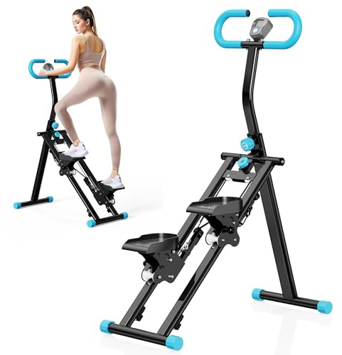 Máquina Stepper para Casa con Manillar, Escaladora Vertical Ajustable