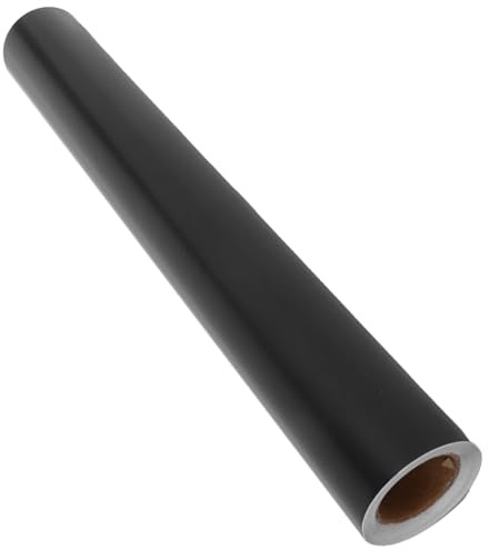 SHINEOFI Glänzende Schwarze Vinylfolie 0,305x3,05m für Lasergravur Wetterfestes Metall und Keramik Transferpapier Hitzebeständige Klebevinylrolle für Glas und Selbstgemacht Bastelprojekte