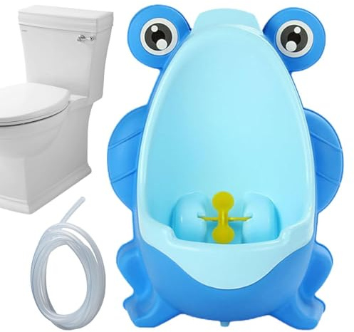 Urinario para niños pequeños Urinario para niños con diana divertida | Entrenador de inodoro de pie montado en la pared para niños: lindo y fácil de Entrenador para ir al baño para niños