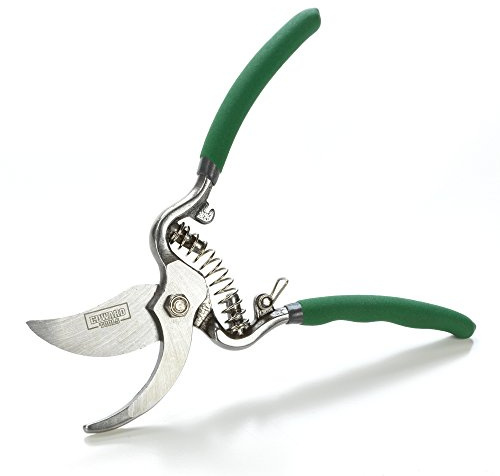 Edward Tools Classic Cut Bypass Pruners - Heavy Duty Forged Steel Pruning Shears - Cuts up to 1 Diameter - Safety Lock Design - Non Slip Grip