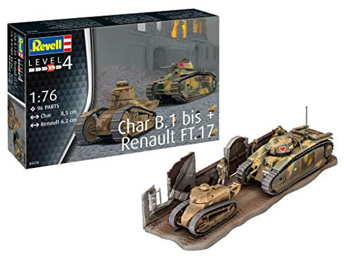 03278 Char B.1 bis & Renault FT.17 1:76