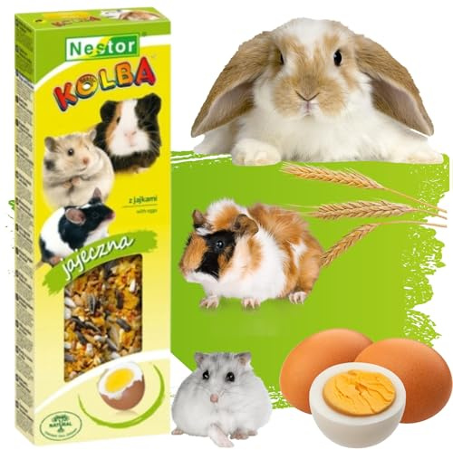 2x Hamster Rabbits Two Sticks Food EGGS Flavor Seed Treats 115g Guinea Pig Rat Mouse Gerbil Rodents Degu Small Animal Snacks Pet Vegetable Foods