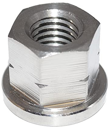 Sechskantmuttern M6 10 Stück DIN 6331 Edelstahl Muttern 1,5 d hoch, mit Bund A2 Edelstahl V2A