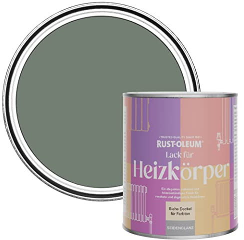 Rust-Oleum Green Heat Resistant Radiator Paint in Satin Finish - Serenity 750ml