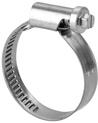 25 Stück Schlauchschelle DIN3017 Bandbreite 12 mm Spannbereich 80-100mm aus Werkstoff W2 Schlüsselweite 7 mm Schlitzschraube - zum auslaufsicheren verriegeln von Schläuchen