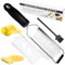 Rallador de Queso, Rayador de Limón Manual, Rayador de Cocina para Citricos, Rallador de Acero Inoxidable, Apto para Ensaladas, Verduras con Funda Protectora Cepillo
