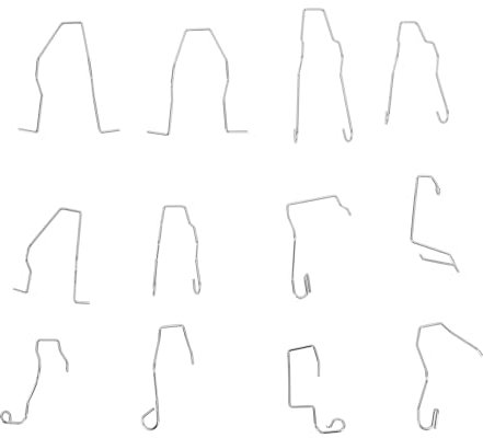 12 -pcs -Scheinwerferlampe Stützklammern, Universelle Automobillicht -Scheinwerferclip mit 12 Clips für H1 H3 H4 H7 -Lampen, Hochwertiger Edelstahl, Kompatibel mit den Meisten