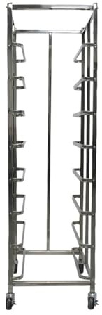 8-Tier Bakery Bun Pan Speed Rack,Aluminum Racking Trolley Storage,Commercial Bakery Cart and Drying Rack,for Kitchen Restaurant Pizza Shop