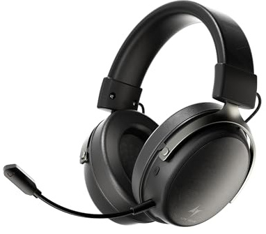 ATK N9 Gaming-Headset für Xbox Serie X|S, PS5, PC & Switch, Stereo-Gaming-Kopfhörer mit abnehmbarem Mikrofon mit Geräuschunterdrückung, 3,5 mm kabelgebunden/2,4 G/Bluetooth (N9 Pro/Schwarz)