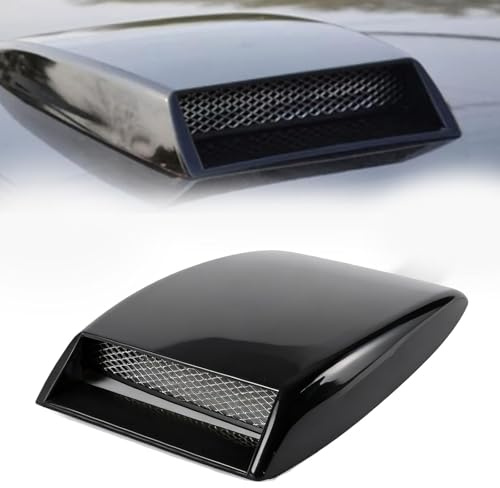 FVVWVRCSX Prise d'air Capot Décorative,pour VW Golf III Cabrio/Cabriolet (1E7) 1993-2025 Entrée d'air Factice de Voiture Scoop de Capot Tuning Look Sportif Agressif,Black