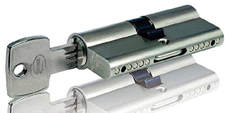 CORBIN Cilindro di sicurezza europeo EUROSTAR PLUS PC720, Serratura, Nickel, Cilindro, 30-45(B-C) mm, 5 chiavi padronali e 1 da cantiere