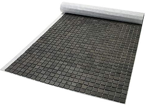 Mosaïque en pierre naturelle 100 x 50 cm - carreau 2,5 x 2,5 cm graphite noir