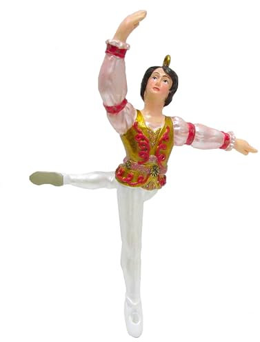 Nutcracker Ballet Gifts, Décorations de Noël en résine pour sapin, décorations de ballet casse-noisette, boules de Noël pour décoration d'intérieur, 10,2 cm