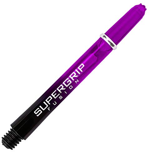 Harrows Supergrip Fusion Shaft mit Ring 3er Set Schaft Set (9 Schäfte insgesamt) (Lila, Mittel)