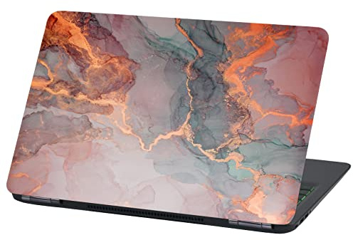 Laptop Folie Cover Abstrakt Klebefolie Notebook Aufkleber Schutzhülle selbstklebend Vinyl Skin Sticker (LP73 bunter Marmor, 13-14 Zoll)