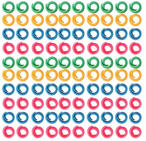 Cyrank 100 Stück Spulenklemme, Silikon-Garnspulenhalter, Fadenspulenschoner für Näh- und Stickmaschinen-Garnspulen, Spulenfaden Halter Gewinde Spule Halter, Nähmaschine Zubehör