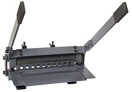 ​KAKA INDUSTRIAL Metal Shears,12 Inch Bench Top Hand Shear, Metal Cutter for Sheet, Plate Steel,12x1/25 in Cutting Capacity, Grey, Portable Workbench-Mounted Tool BHS-12​