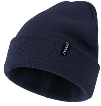 Zylioo S/M/XL/XXL/3XL Strickmütze Großen Kopf Wintermütze Beanie Mütze | Übergroße Winter Warme Knit Cuffed Watch Cap Beanie Hats für Alltag Outdoor