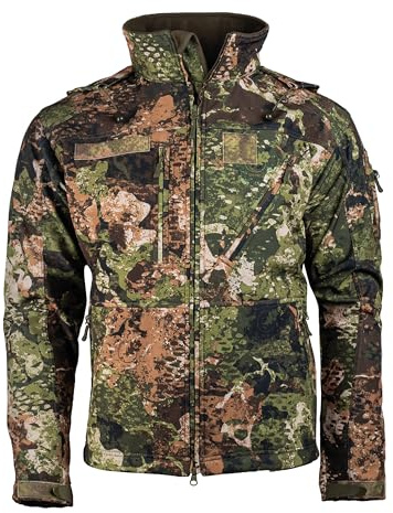 Mil-Tec Softshelljacke SCU 14 für Herren • Taktische Outdoor Funktionsjacke • Atmungsaktive, winddichte & wasserabweisende Übergangsjacke • Praktische Freizeitjacke oder Wanderjacke