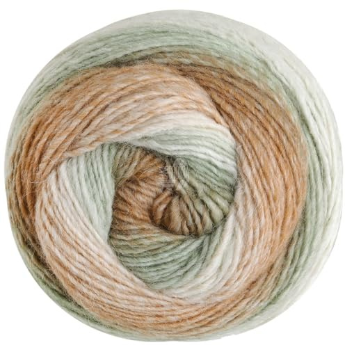 Lana Grossa Gomitolo Alpaca 371 - Rohweiß/Natur/Khakibeige/Pastellgrün