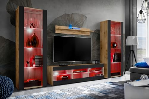 Komodee Ensemble TV Tivoli Grande A2 Wotan/Noir 250x159x35 cm