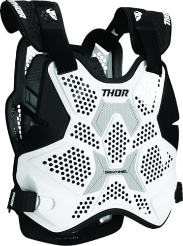 Thor MX Sentinel Pro Protektor MX Brustprotektor Brustpanzer schwarz Weiss (Größe M-L)