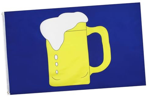 Happyyami Bunte Bierglas Fahne Kreative Partyflagge Für Bar Festival Und Feier Aus Strapazierfähigem Leuchtende Farben Einfach Aufzuhängen Langlebig Und Fade-resistant