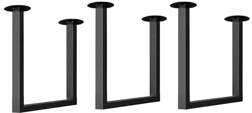GONCBKVN 30 cm x 30 cm Robuste Schwebende Regalhalterung, Einlagige Regalhalterung zur Deckenmontage mit Schrauben, hängende Regalhalterung aus Metall (Color : Black, Size : 3 Pack)