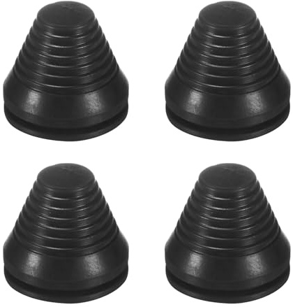 M METERXITY 40mm Bohrloch-Gummiringe Kabeldurchführung Firewall-Lochstopfen | Flexible, 4er-Pack, Schwarz Turmförmig, für Verkabelung, für Kabel/Drahtschutz, Gummiringe