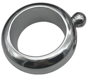 Pulsera petaca de 113.4 g, regalo para el hogar, viajes, restaurante (plateado)
